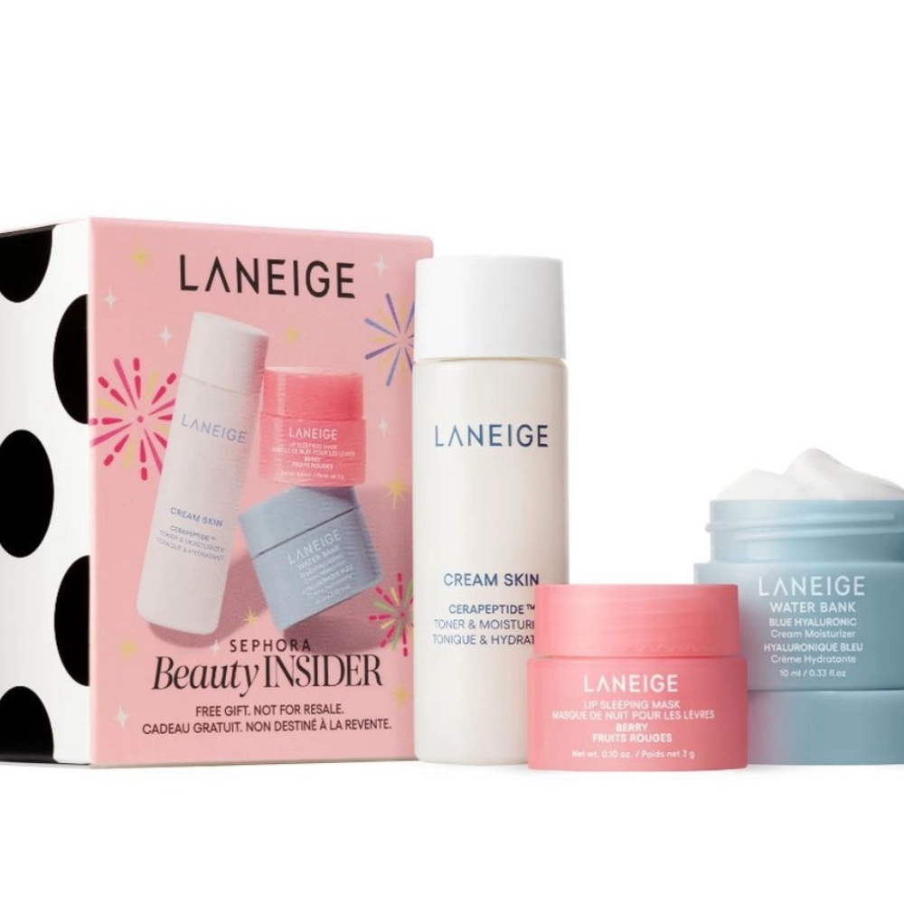 Laneige Skincare Set Travel Size Sephora Beauty Insider Happy Birthday Gift Set